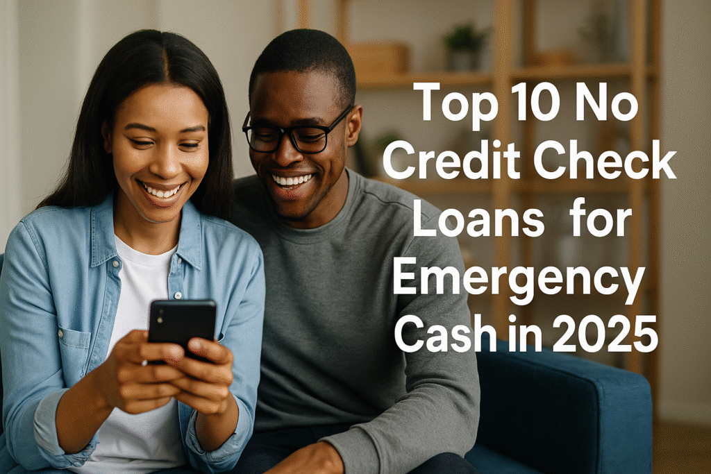 Top 10 No Credit Check Loans for Emergency Cash in 2025